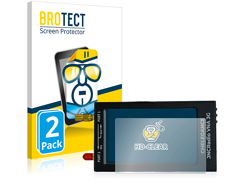 BROTECT 2x klare Schutzfolie(für NanoVNA 3G) | Schutzfolien & Schutzgläser