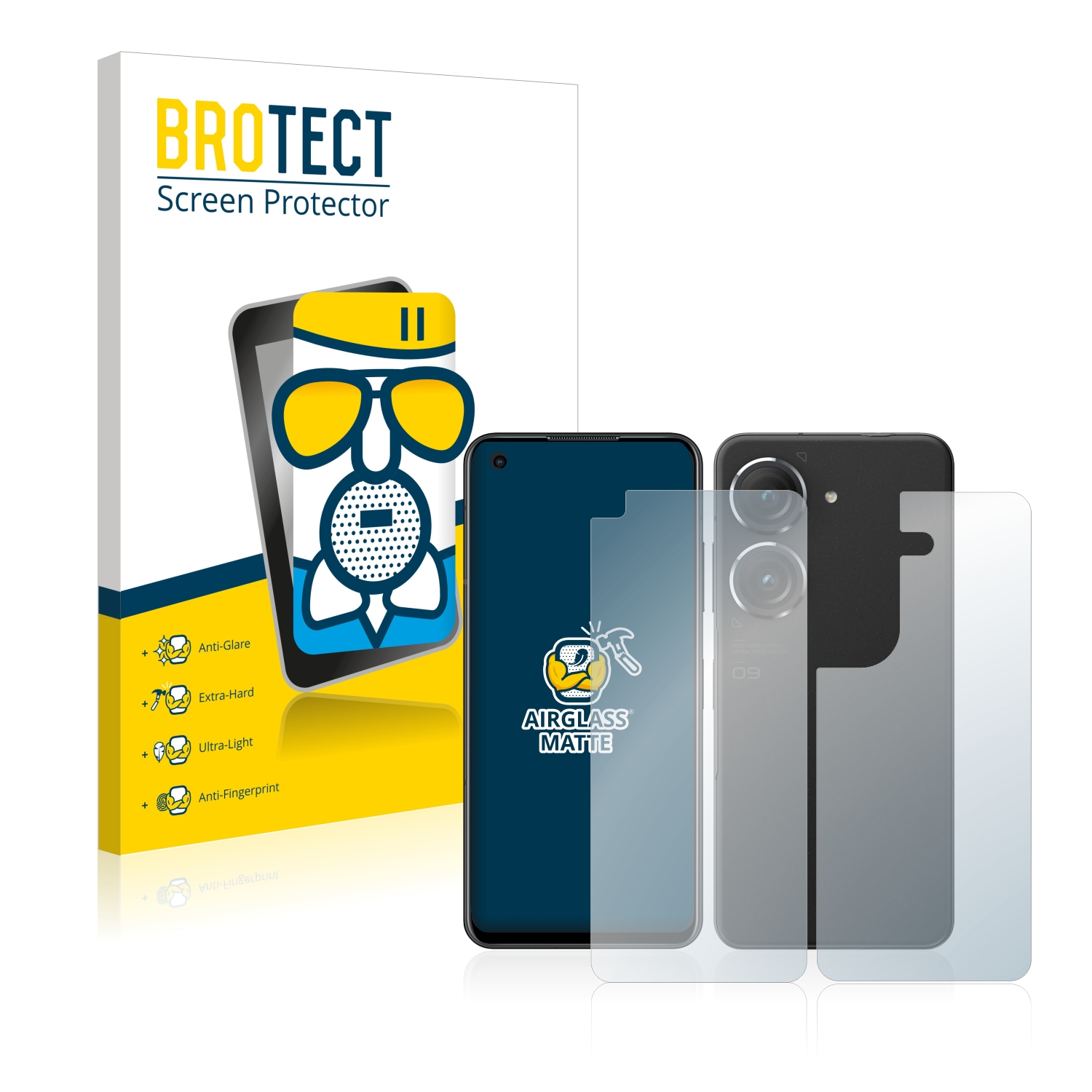 ZenFone matte BROTECT ASUS 9) Airglass Schutzfolie(für