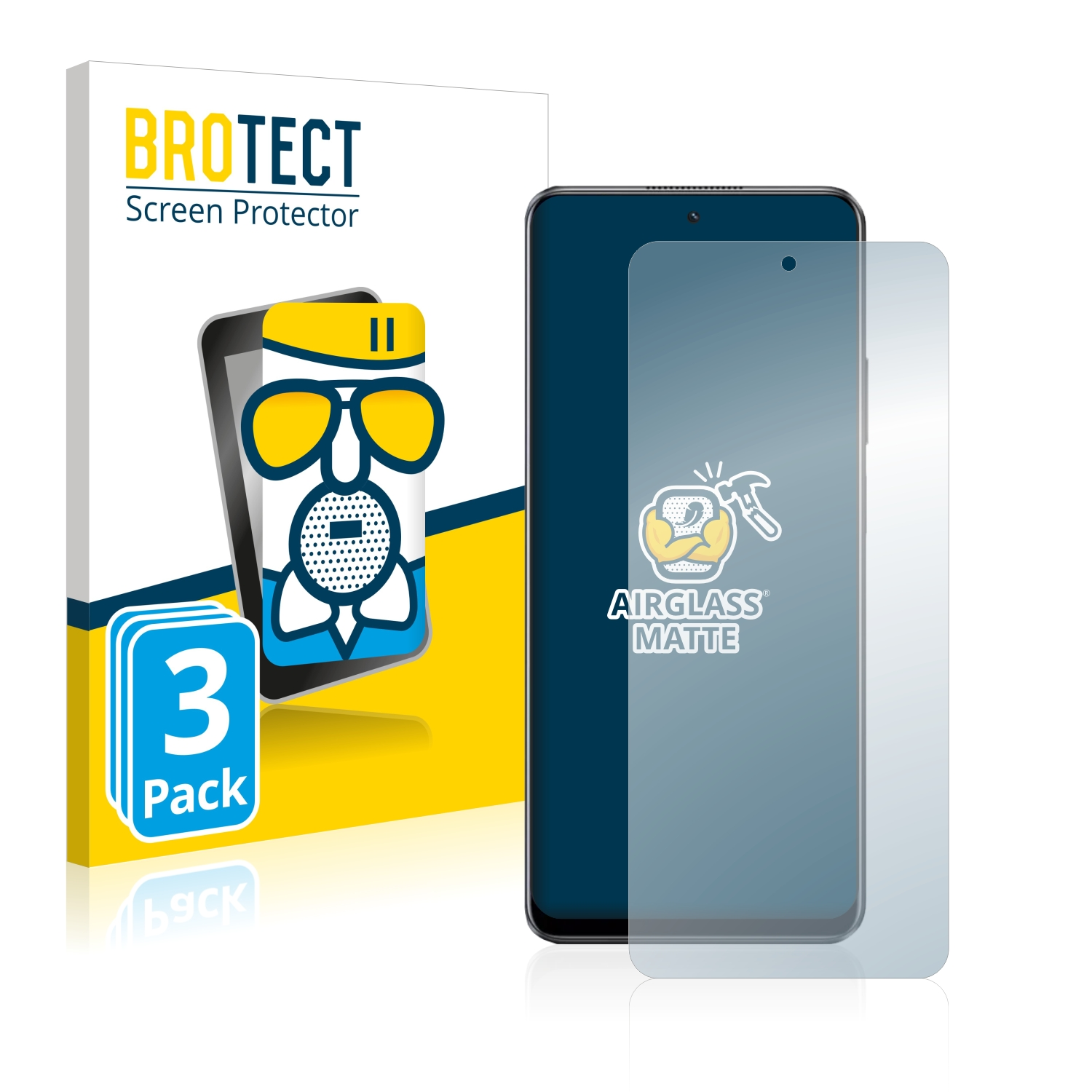 BROTECT 3x Pro) matte realme Schutzfolie(für 10 Airglass