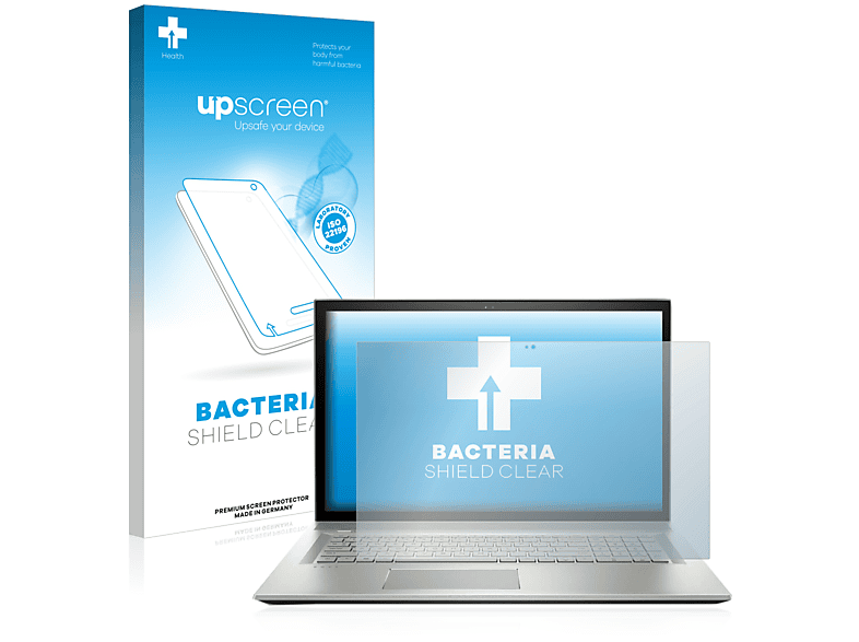UPSCREEN antibakteriell klare Schutzfolie(für HP Envy 17-bw0001ns)