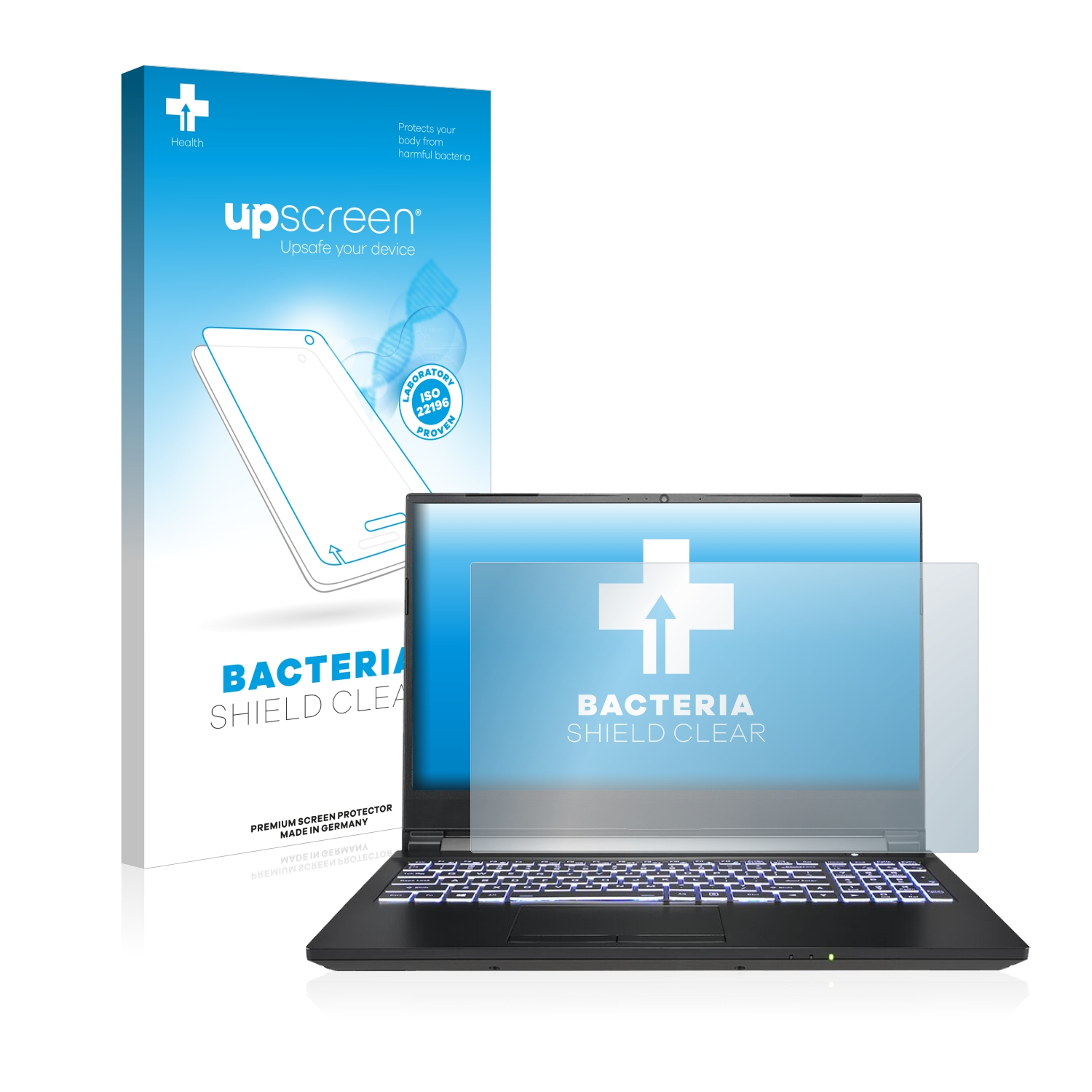 UPSCREEN antibakteriell klare Schutzfolie(für Gigabyte K1-BAU2150SB) A5