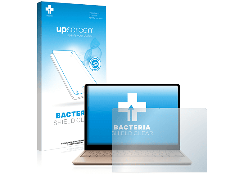UPSCREEN antibakteriell klare Schutzfolie(für Microsoft Surface Laptop Go 2 Business 12.4\