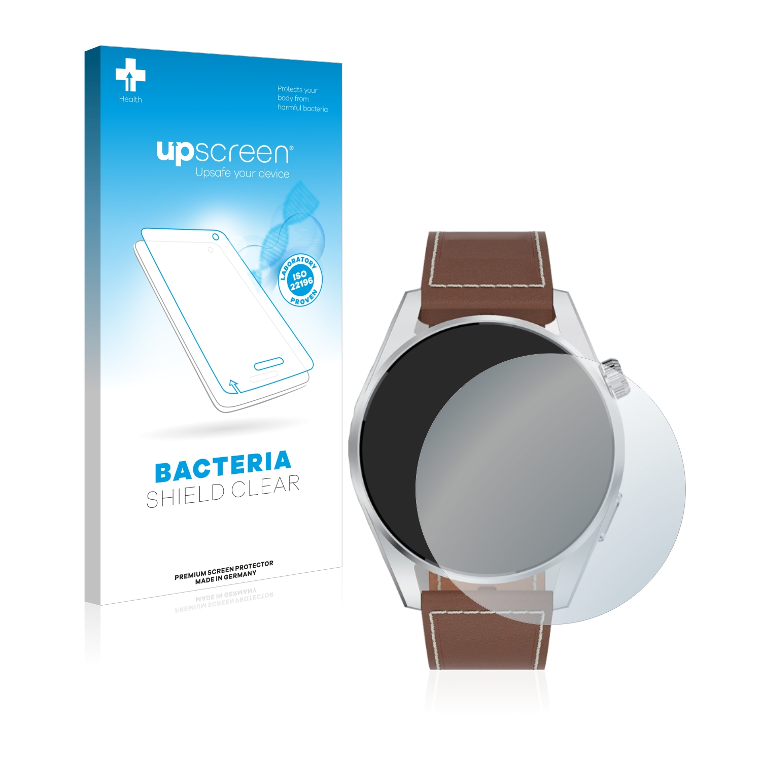 UPSCREEN antibakteriell klare Schutzfolie(für Tisoutec Smartwatch)