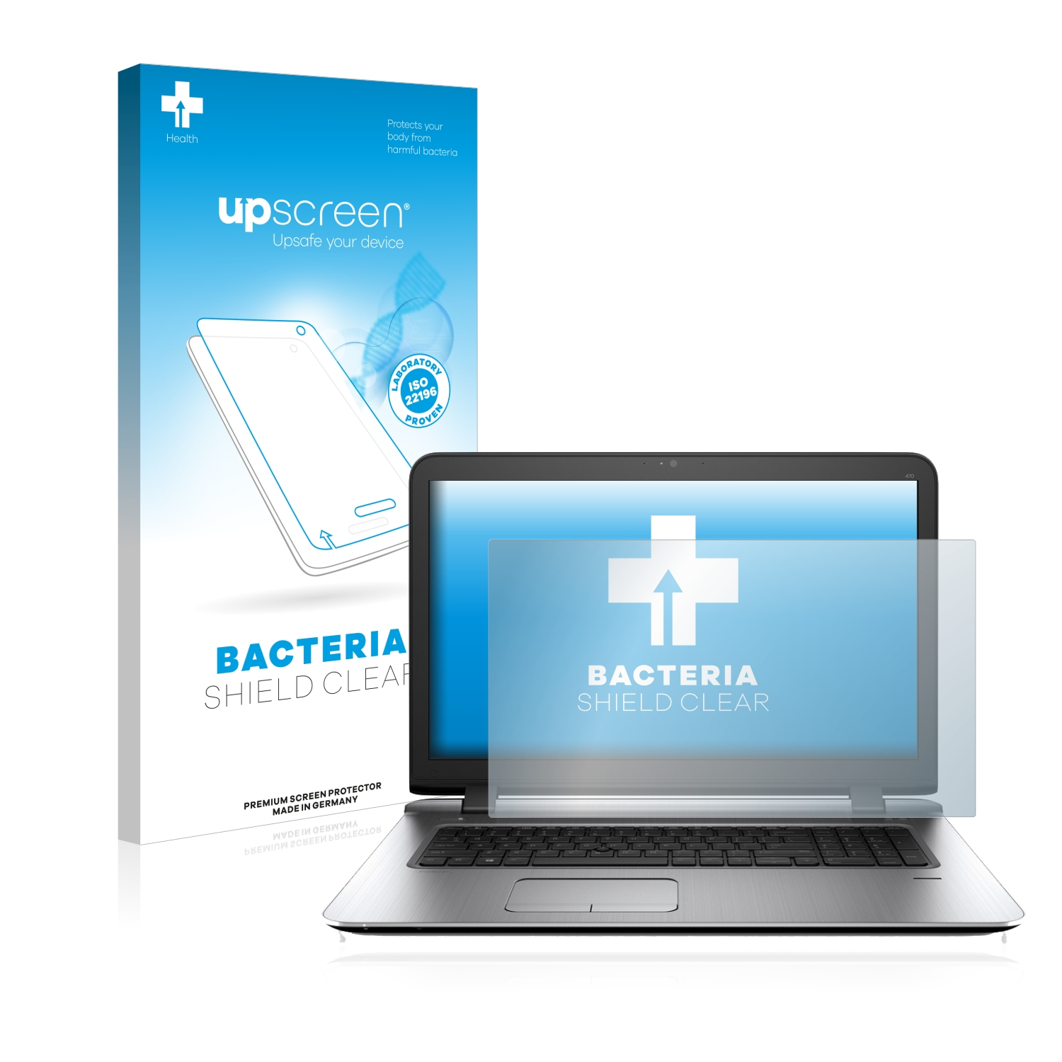 UPSCREEN HP klare 470 G0) ProBook antibakteriell Schutzfolie(für