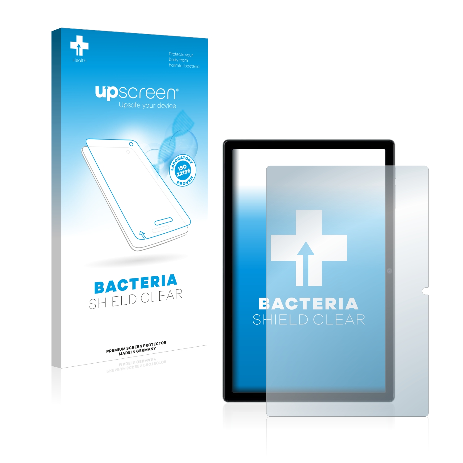 UPSCREEN antibakteriell klare Schutzfolie(für Blackview 15) Tab