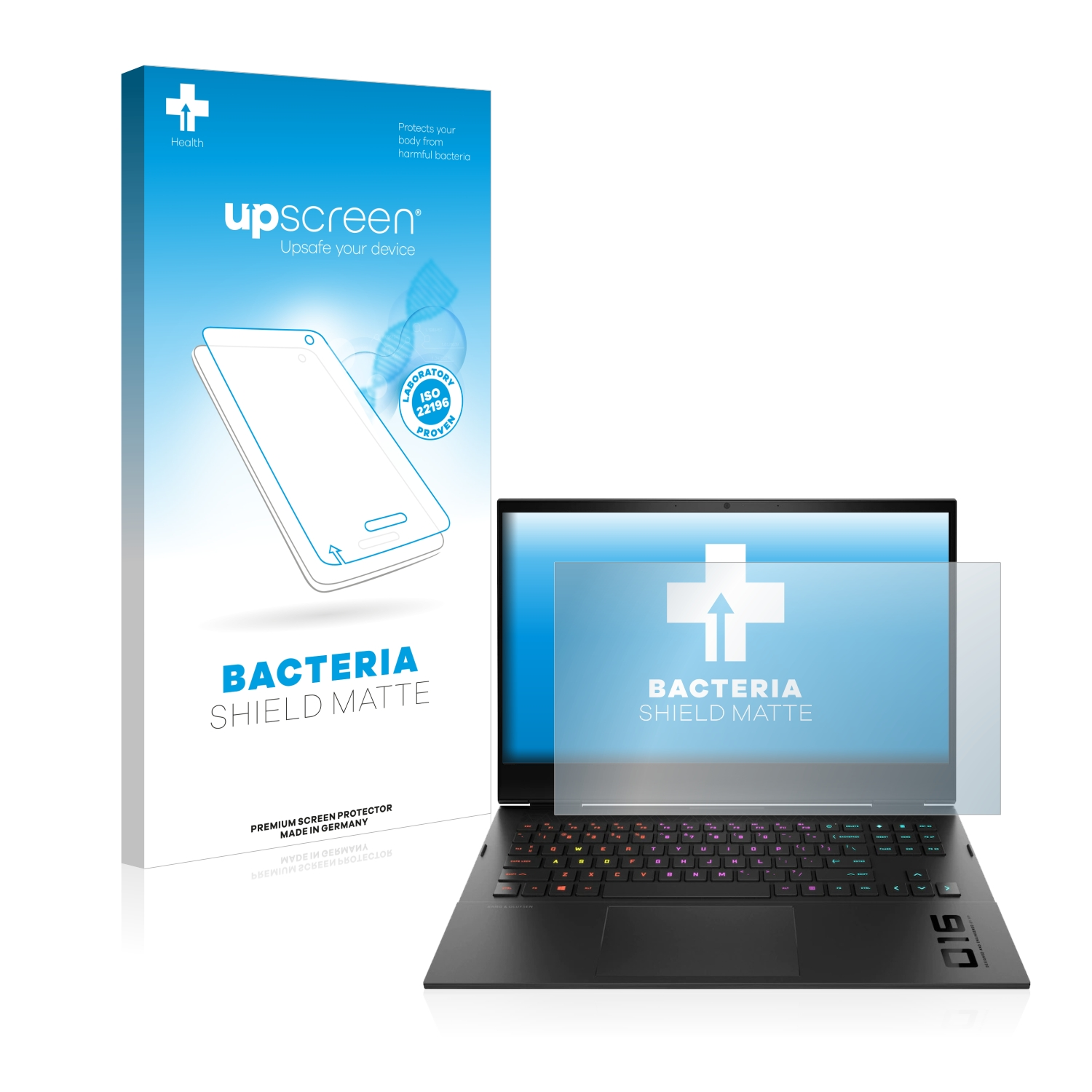 Omen 2022) antibakteriell 16 UPSCREEN HP Schutzfolie(für matte entspiegelt