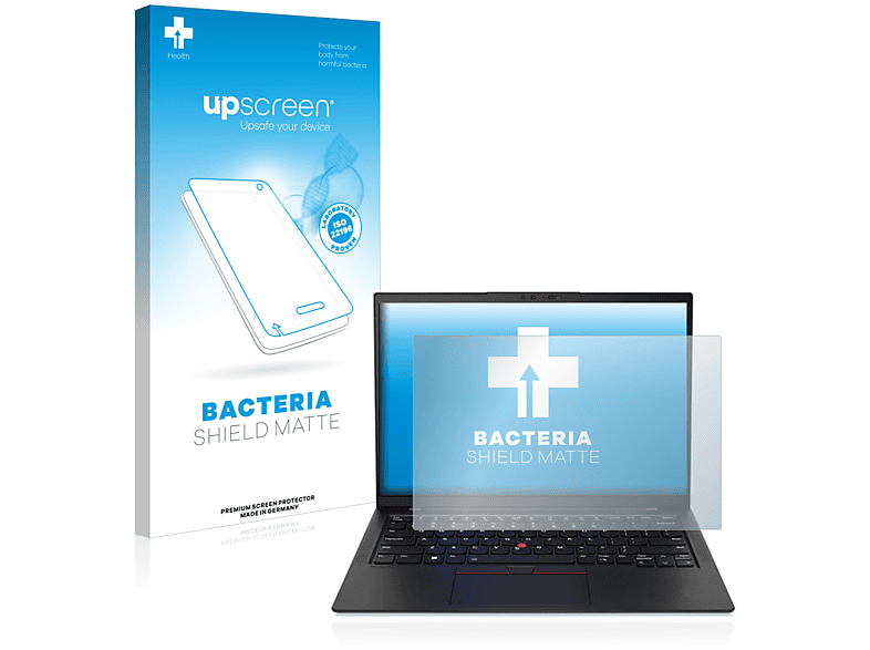 UPSCREEN antibakteriell entspiegelt matte Schutzfolie(für X1 Lenovo Touch Carbon (10. Gen.)) ThinkPad 14