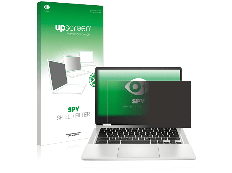 UPSCREEN Anti-Spy Blickschutzfilter(für HP Chromebook x360 14a-ca0219ng)