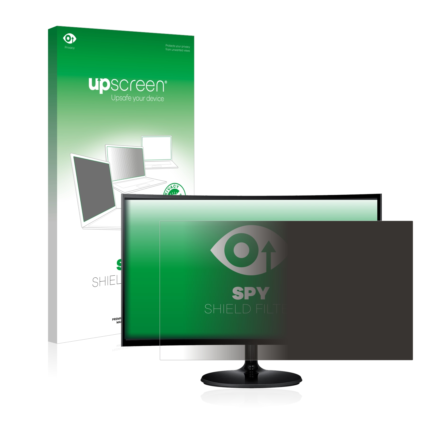 UPSCREEN Anti-Spy Blickschutzfilter(für LC24F390FHR) Curved Samsung Monitor