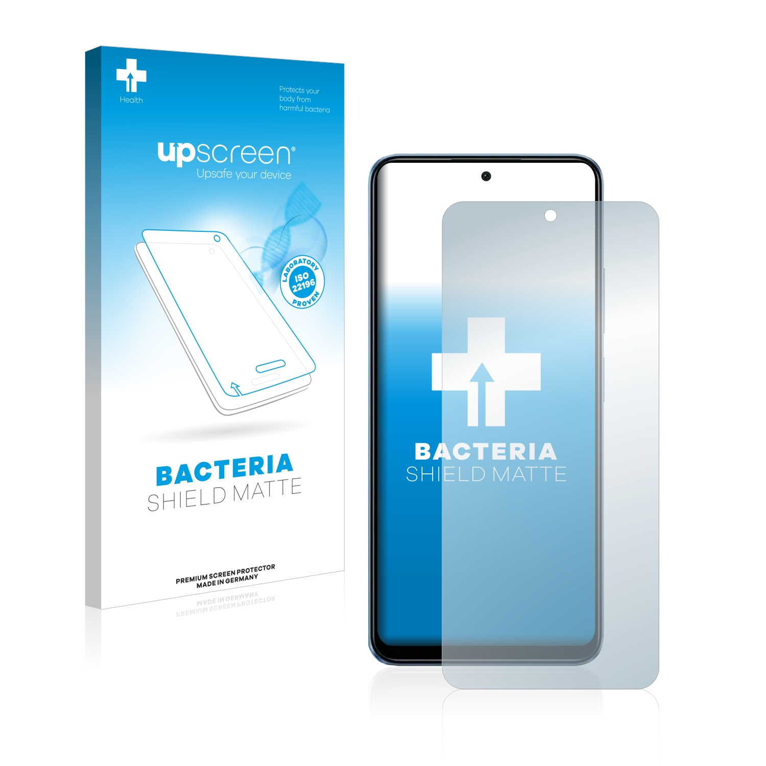 UPSCREEN antibakteriell entspiegelt matte Note 12) Schutzfolie(für Redmi Xiaomi
