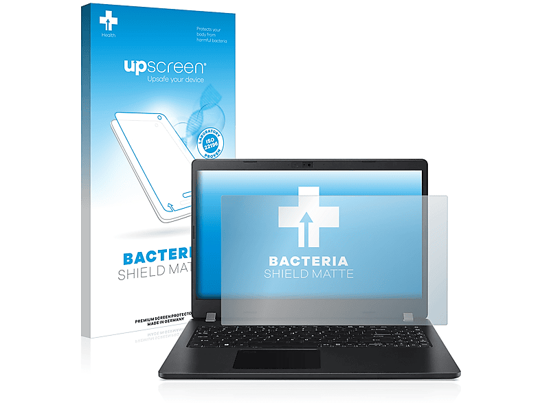 TravelMate antibakteriell P2) matte UPSCREEN Schutzfolie(für Acer entspiegelt