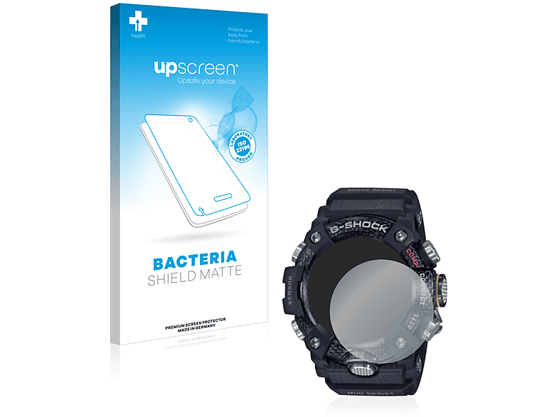 UPSCREEN antibakteriell entspiegelt matte Schutzfolie(für Casio G-Shock Mudmaster GG-B100-1AER)