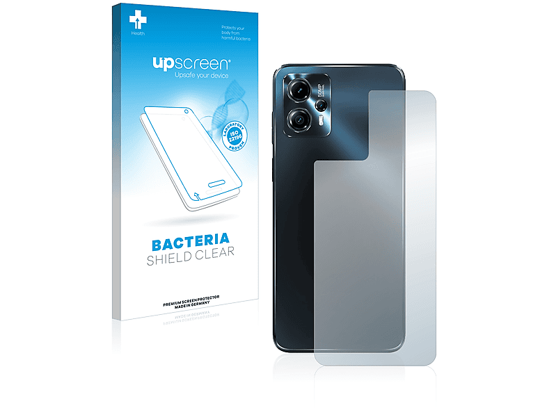 Motorola Moto G13) UPSCREEN antibakteriell klare Schutzfolie(für