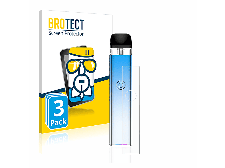 BROTECT 3x Airglass klare Schutzfolie(für Vaporesso XROS 3)