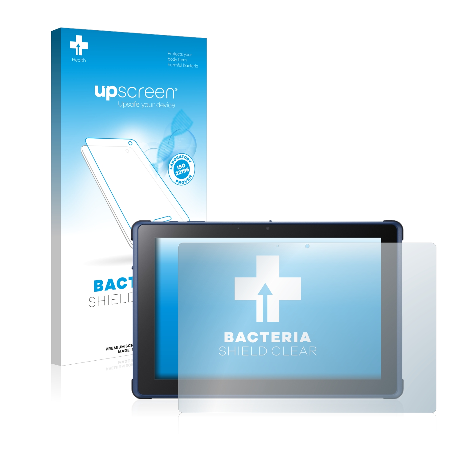 UPSCREEN antibakteriell klare Schutzfolie(für T1 Urban EUT110-11A-K67C) Enduro Acer