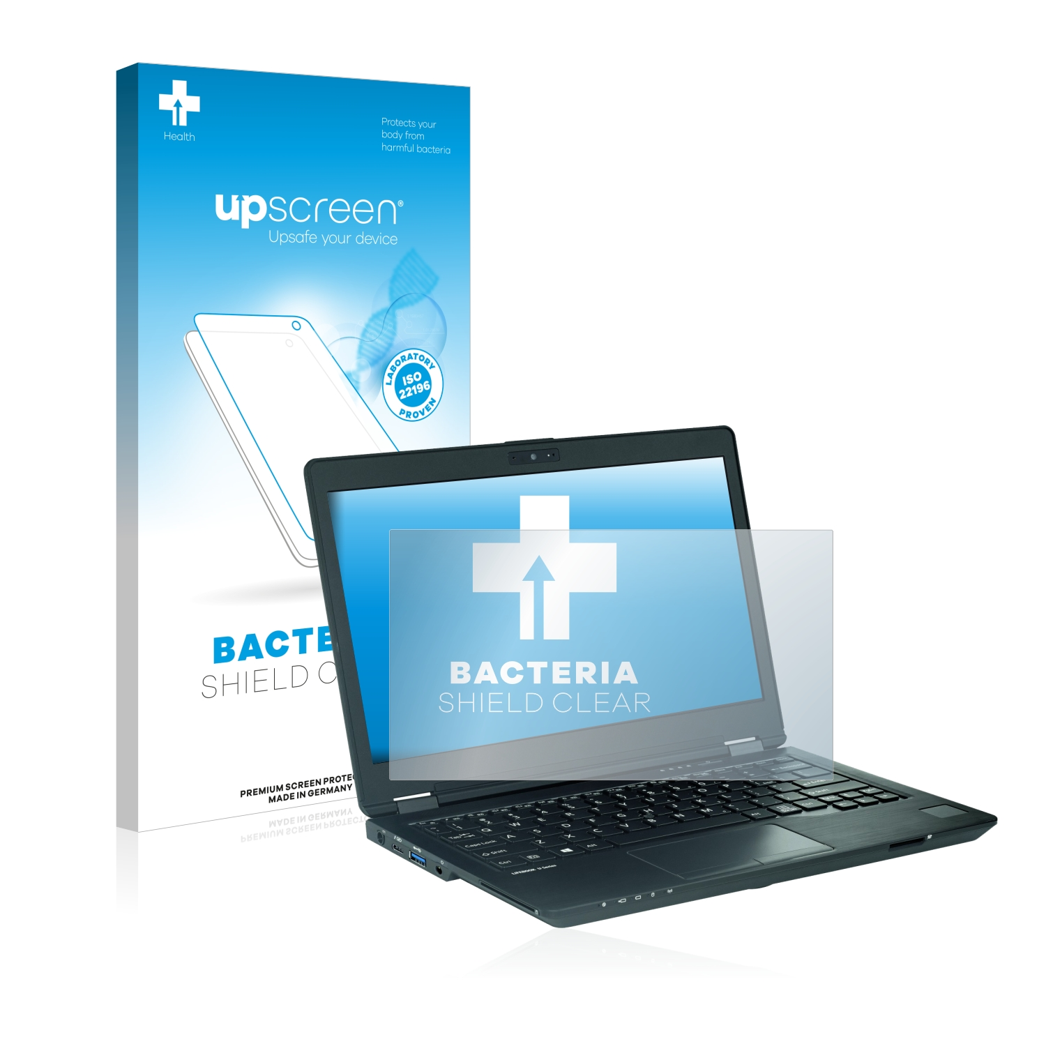UPSCREEN antibakteriell klare U729) Fujitsu Lifebook Schutzfolie(für
