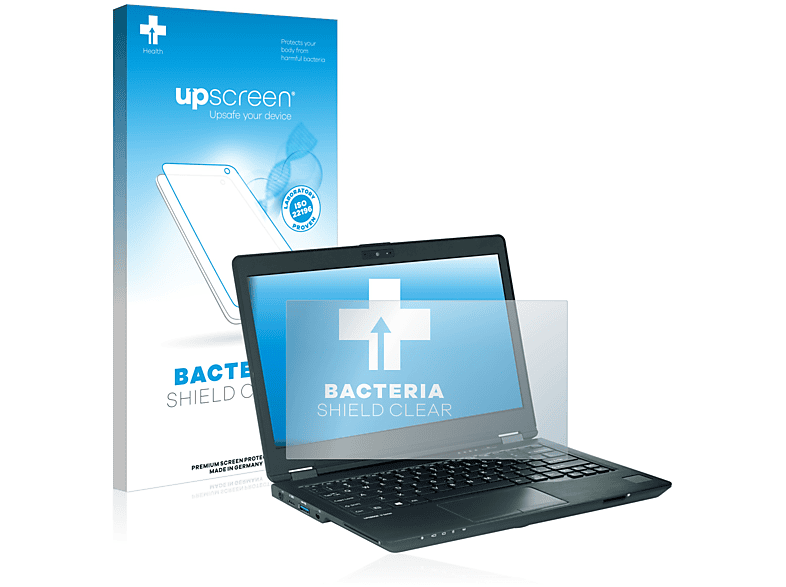 UPSCREEN antibakteriell klare Schutzfolie(für Fujitsu Lifebook U729)
