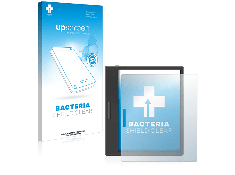 UPSCREEN antibakteriell klare Schutzfolie(für Onyx Boox Leaf 2 Black Edition)