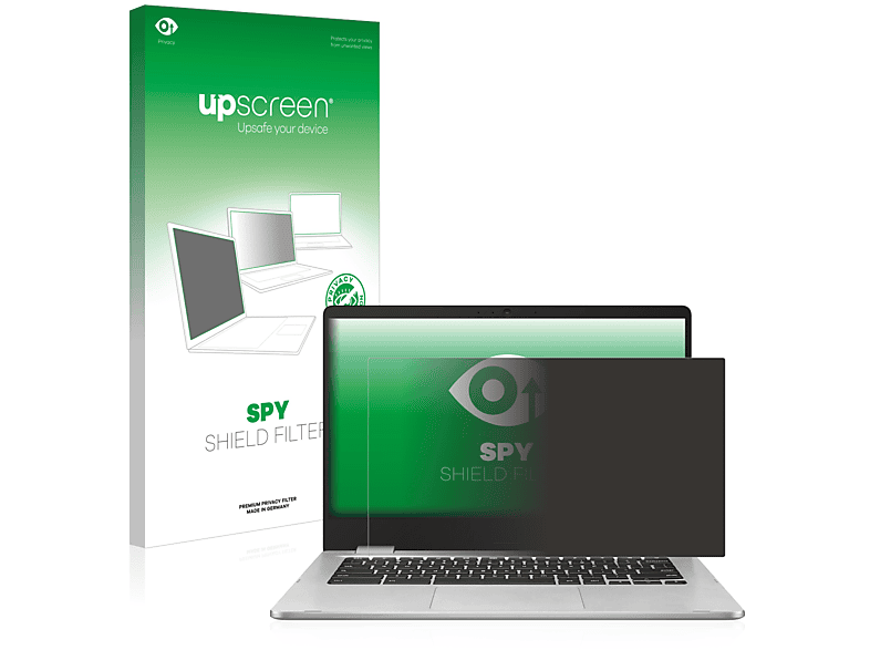 Blickschutzfilter(für Chromebook ASUS C424) UPSCREEN Anti-Spy