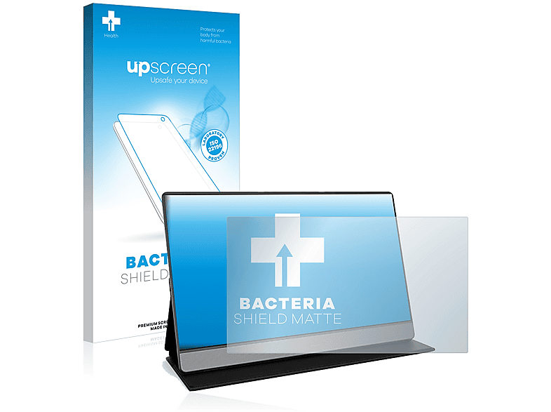UPSCREEN antibakteriell entspiegelt matte Schutzfolie(für Koorui 15B1 Tragbarer Monitor 15.6\