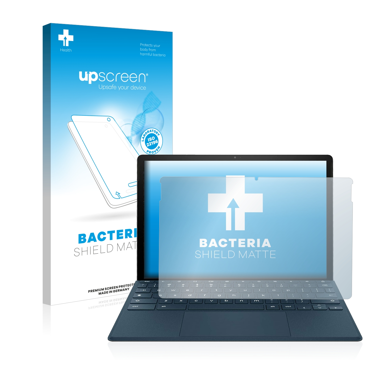 x2 HP entspiegelt UPSCREEN Schutzfolie(für Chromebook matte 11) antibakteriell