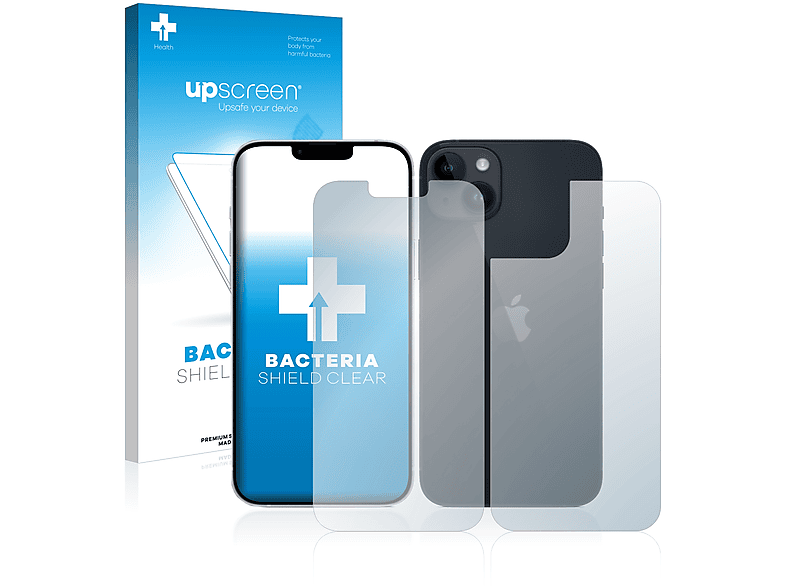 antibakteriell Schutzfolie(für Plus) Apple klare iPhone UPSCREEN 14