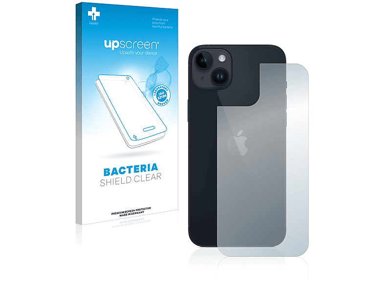 UPSCREEN antibakteriell klare Plus) 14 Schutzfolie(für iPhone Apple