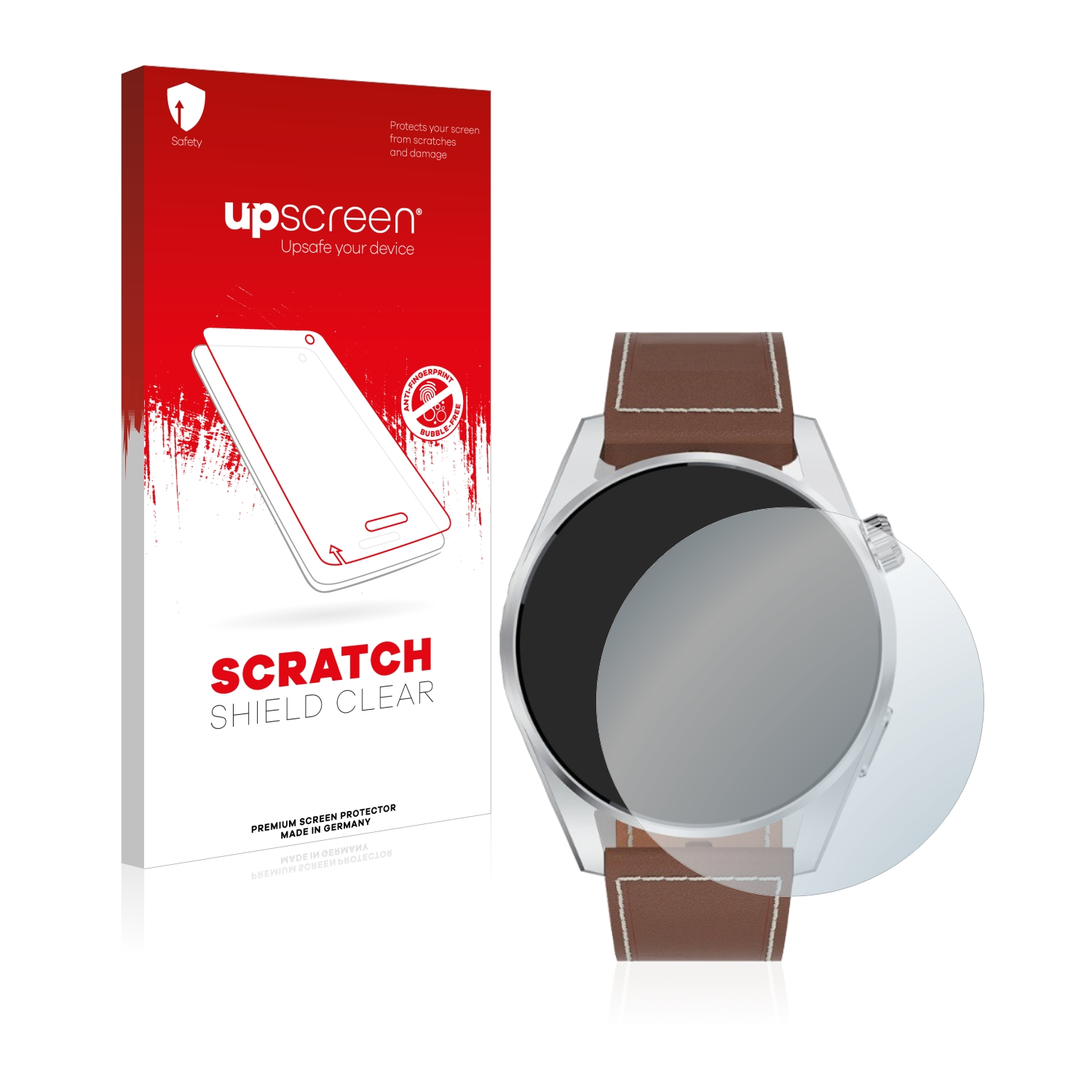 UPSCREEN Kratzschutz klare Smartwatch) Schutzfolie(für Tisoutec