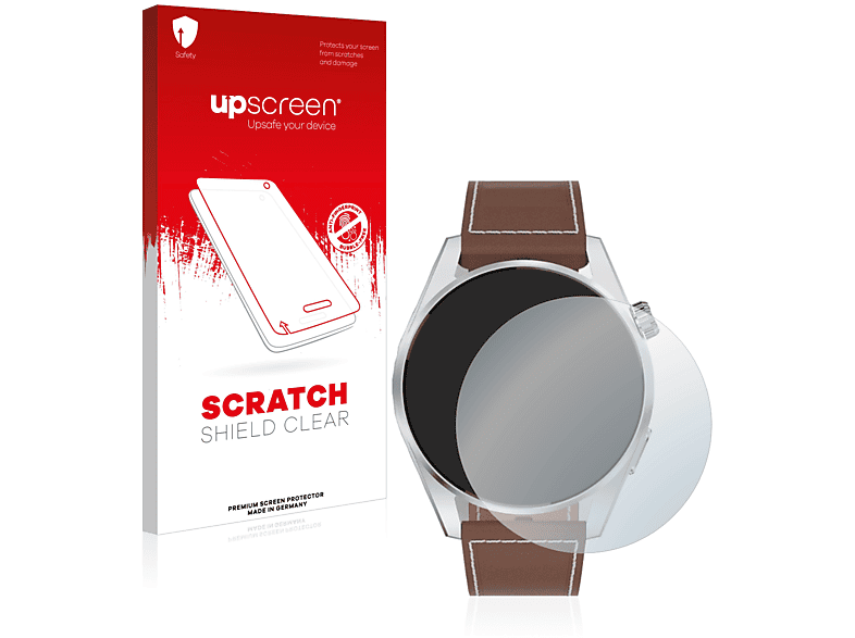 Smartwatch) UPSCREEN Schutzfolie(für Tisoutec klare Kratzschutz