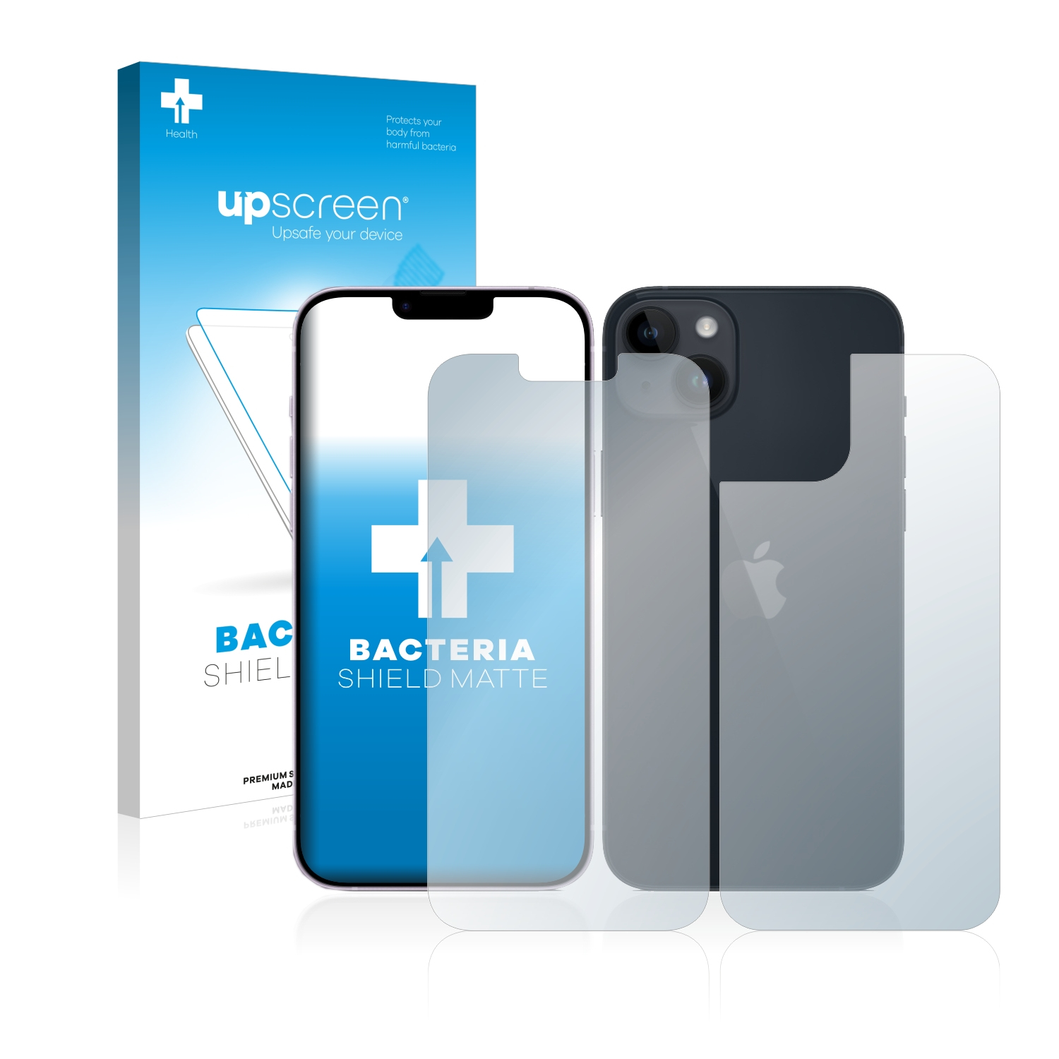 UPSCREEN antibakteriell entspiegelt matte iPhone Schutzfolie(für Plus) Apple 14