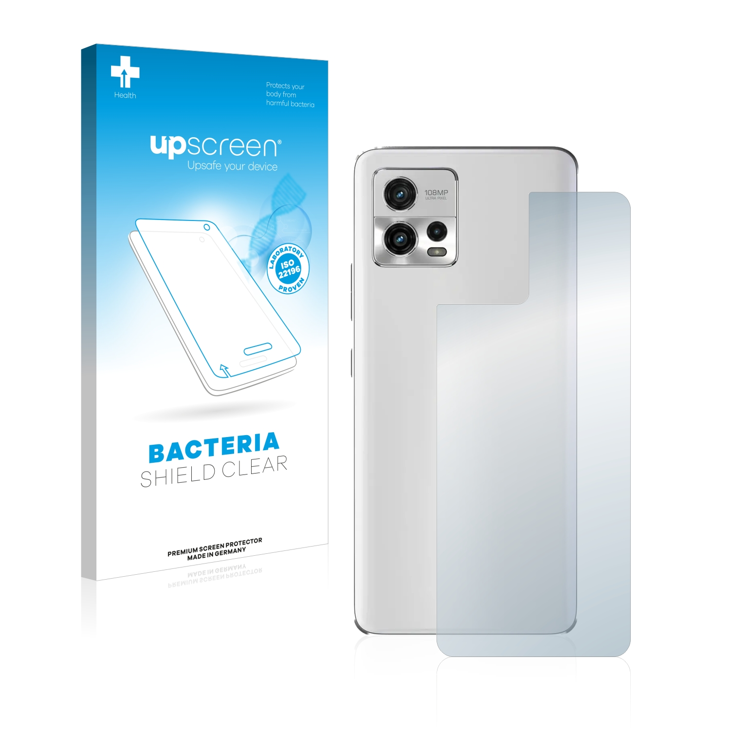 UPSCREEN antibakteriell G72) Schutzfolie(für klare Moto Motorola