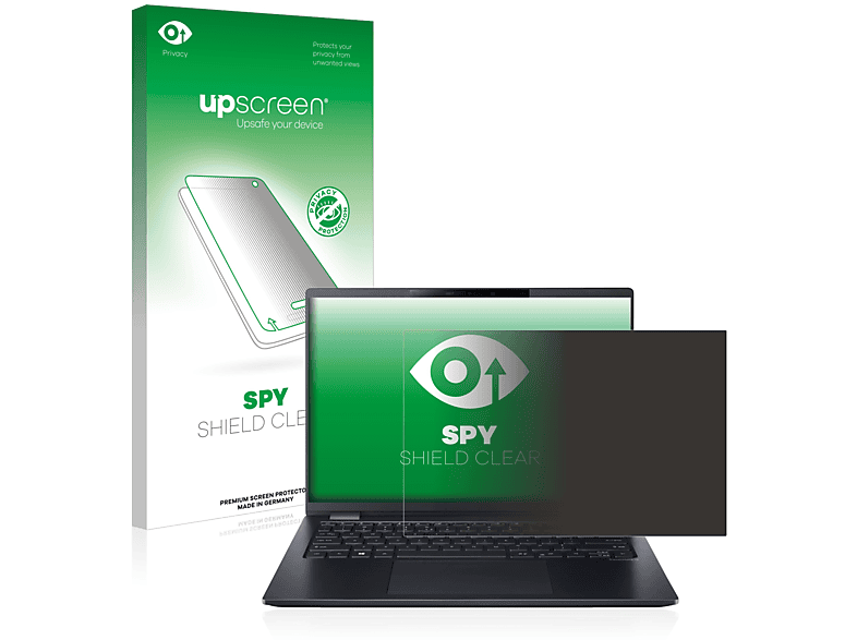 TMP614P-52) Anti-Spy TravelMate Schutzfolie(für Acer UPSCREEN P6