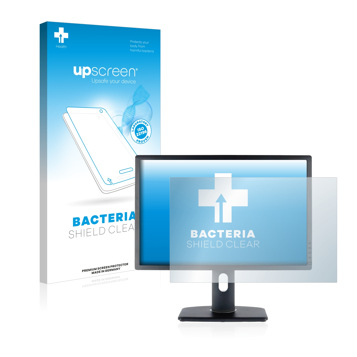UPSCREEN antibakteriell klare Schutzfolie(für U2412Mc) Ultrasharp Dell