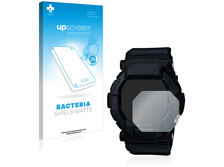 UPSCREEN antibakteriell Schutzfolie(für GD350) G-Shock entspiegelt Casio matte