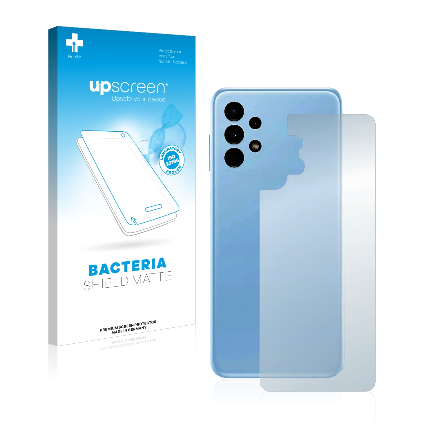 Schutzfolie(für Galaxy antibakteriell matte (Rückseite)) A13 entspiegelt Samsung UPSCREEN