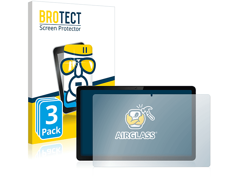 BROTECT 3x Airglass klare Schutzfolie(für realme Pad 10.4\