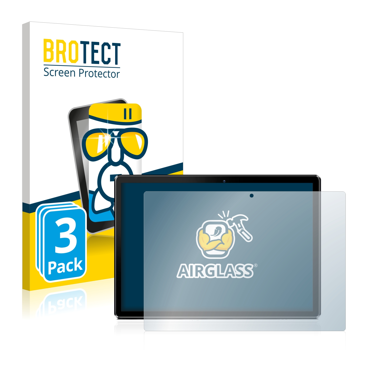 Pritom Airglass BROTECT 3x M10 Schutzfolie(für 10,1\
