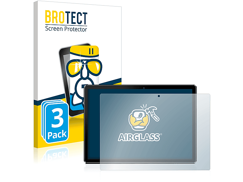 BROTECT 3x Airglass klare Schutzfolie(für Pritom M10 10,1\