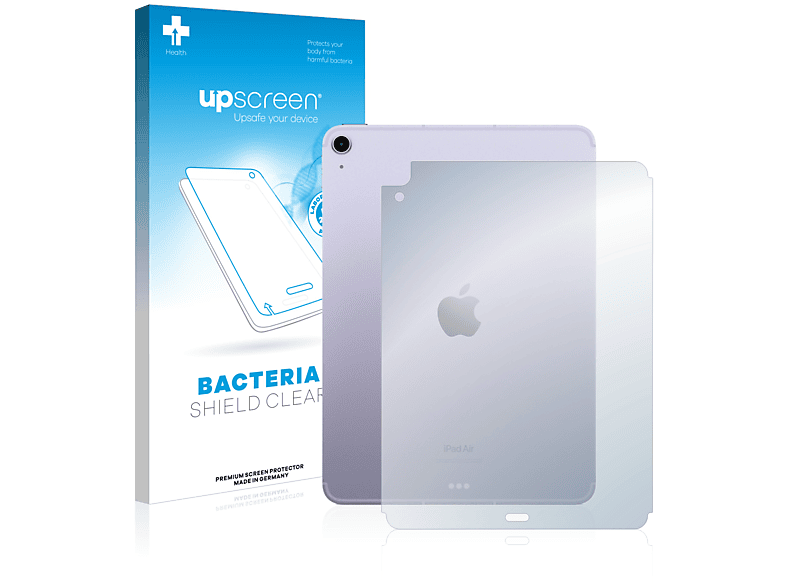 UPSCREEN antibakteriell klare Schutzfolie(für Apple iPad Air 5 WiFi 2022 (5. Gen.))