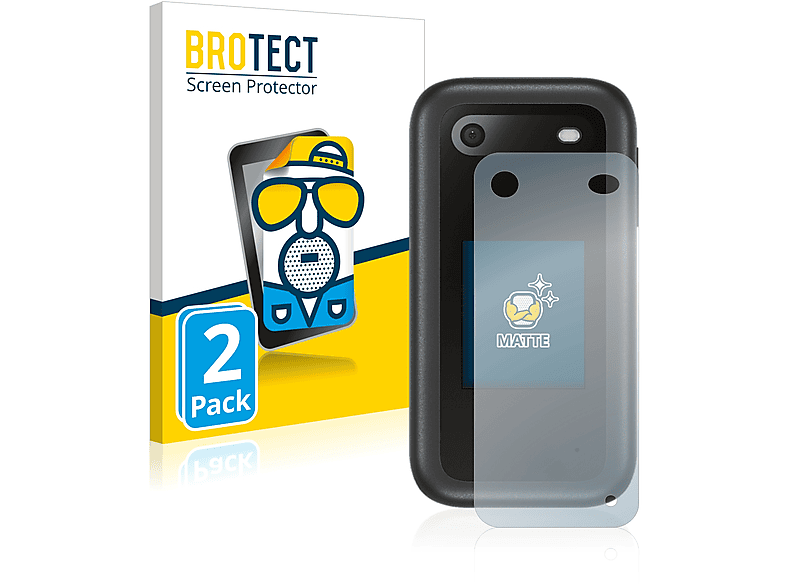 BROTECT 2x matte Schutzfolie(für Nokia 2660 Flip (Rückseite))