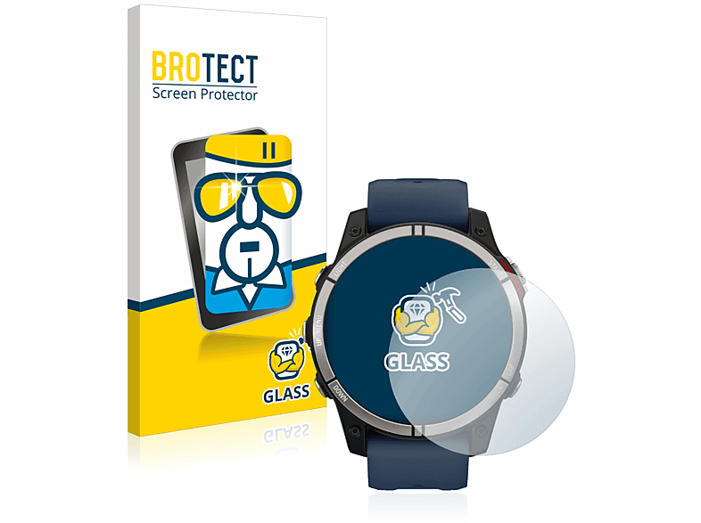 BROTECT 9H klares Schutzglas(für Garmin quatix 7) | Smartwatch Schutzfolien & Gläser