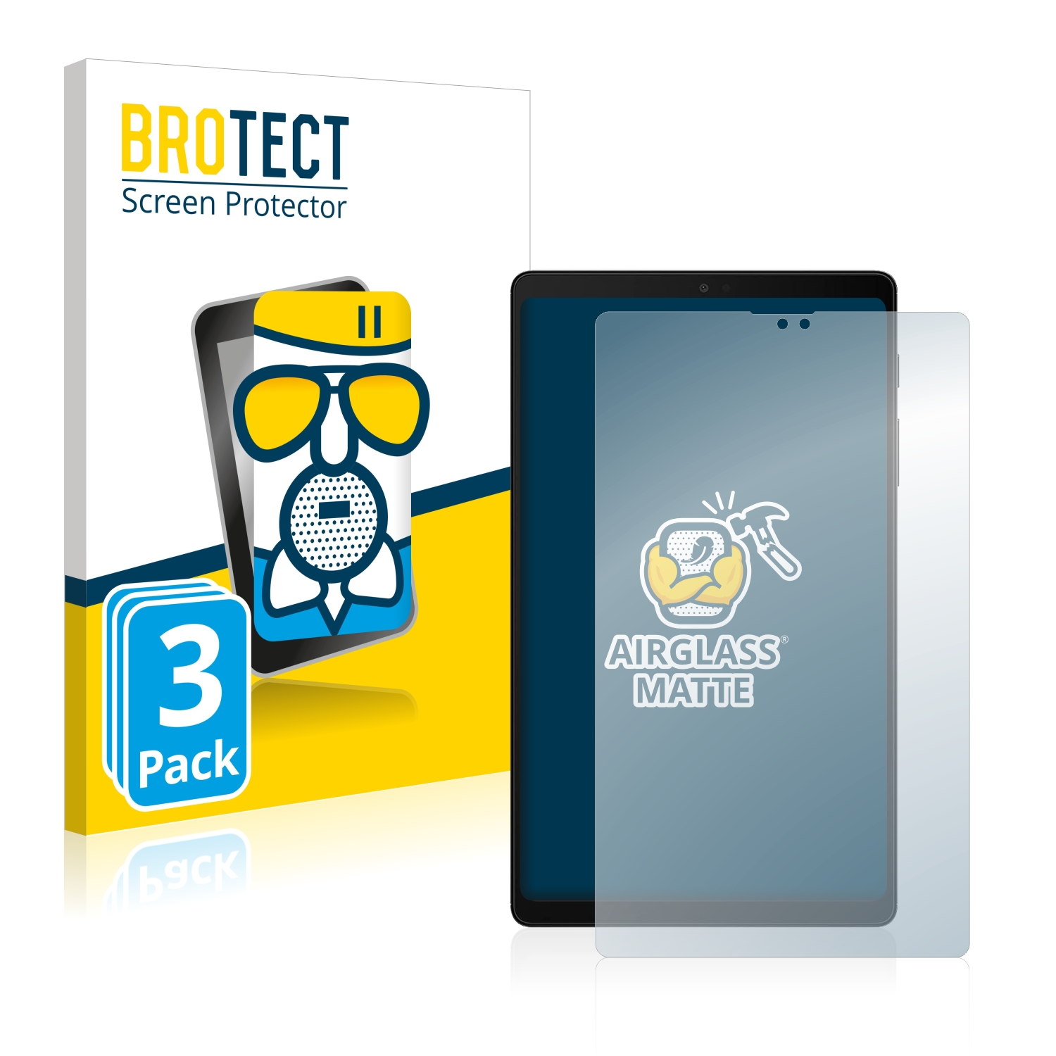 BROTECT 3x Samsung Galaxy Airglass matte Lite A7 2022) Tab Schutzfolie(für