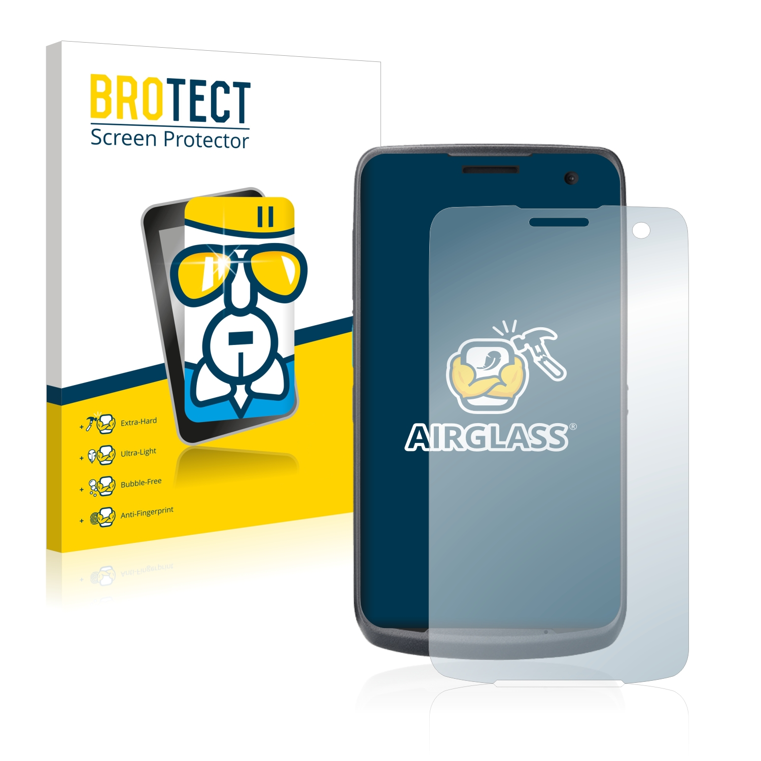 EA500P klare Airglass Plus) Schutzfolie(für Unitech BROTECT