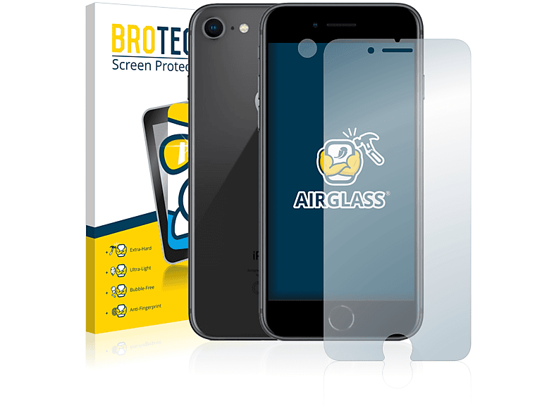 BROTECT Airglass klare Schutzfolie(für Apple iPhone 8)