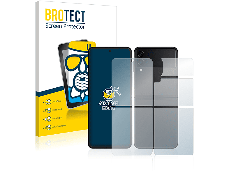 BROTECT Airglass matte Schutzfolie(für Samsung Galaxy Z Flip 3 5G)