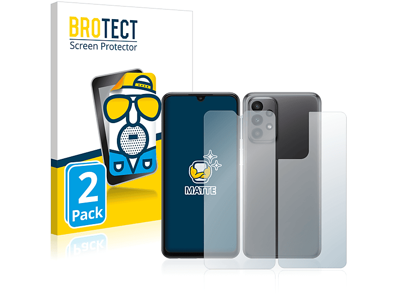BROTECT 2x Schutzfolie(für 5G Galaxy A23 (Display+Rückseite)) matte Samsung