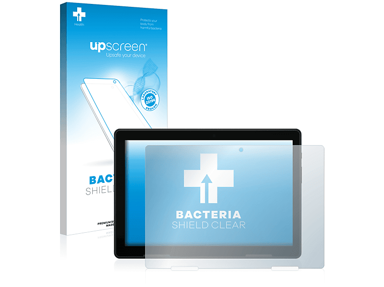UPSCREEN antibakteriell klare Schutzfolie(für MEDION E10814) Lifetab