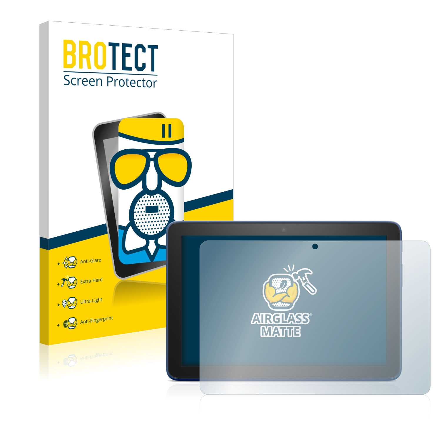 BROTECT Airglass matte Schutzfolie(für Fire 2022) Plus Amazon HD 8