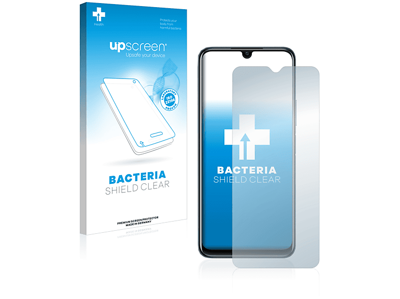 UPSCREEN antibakteriell klare Schutzfolie(für Vivo Y21G)