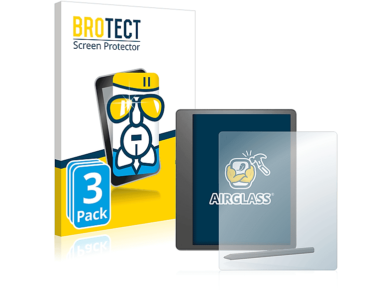 BROTECT 3x Airglass klare Schutzfolie(für Amazon Kindle Scribe)
